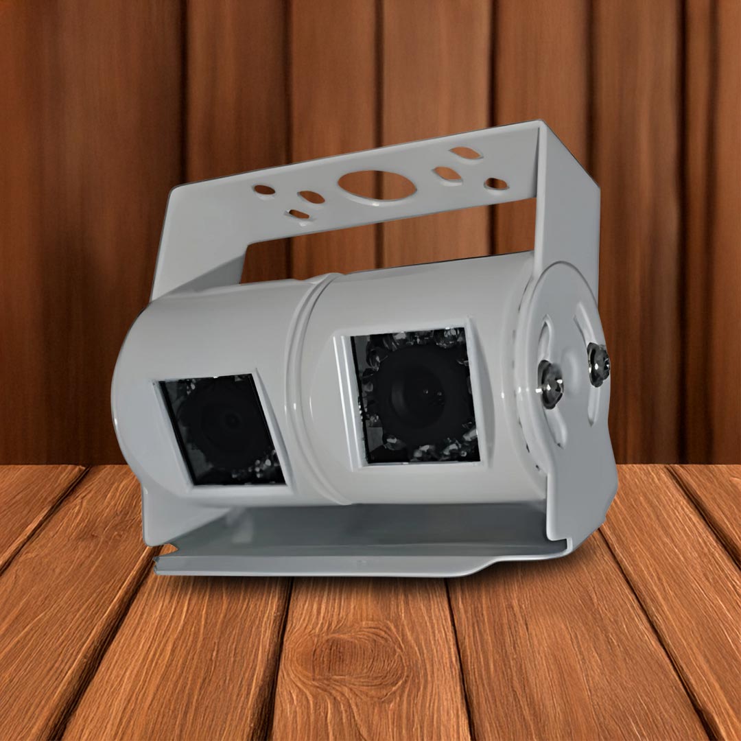 MONGOOSE MC420W Dual Cameras White - 2 Cameras in One Mounting Bracket System