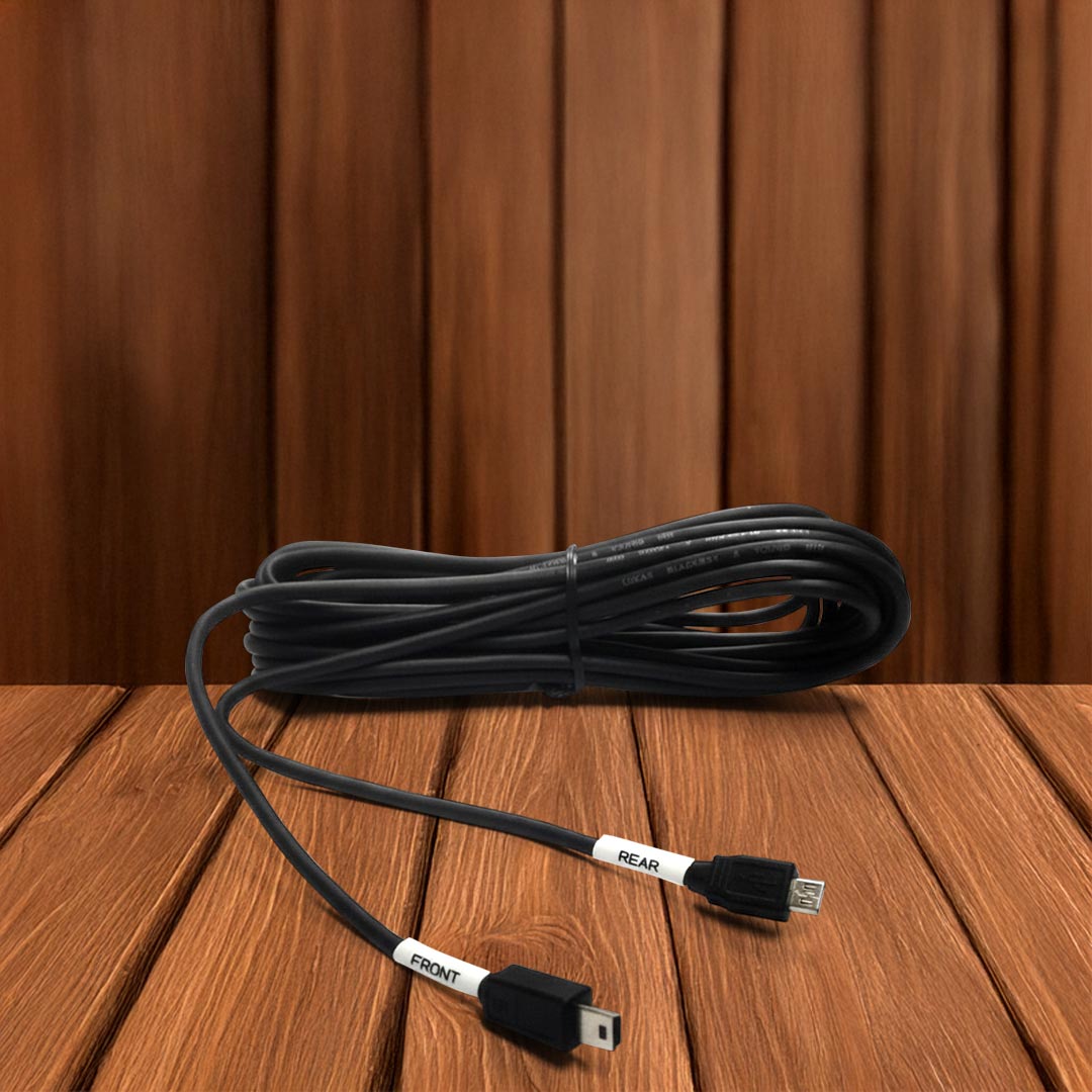 QVIA LUKAS QR-AR-CABLE7 | 7m Front-to-Rear Dashcam Cable for AR790 – Durable Extension Lead
