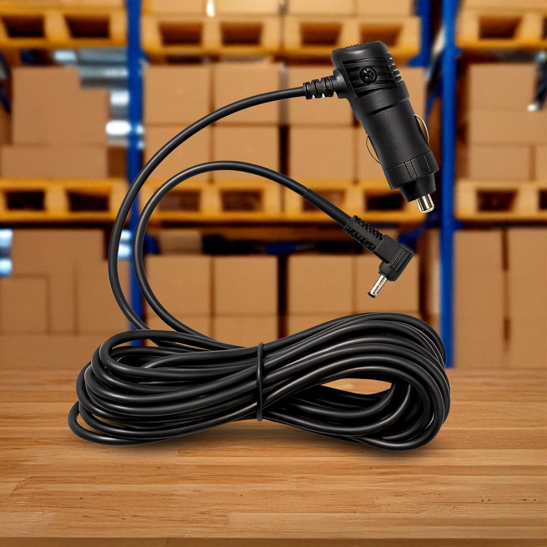 QVIA LUKAS QR-AR-CIG | 4m Dashcam Cigar Charger – QR-AR Car Power Cable
