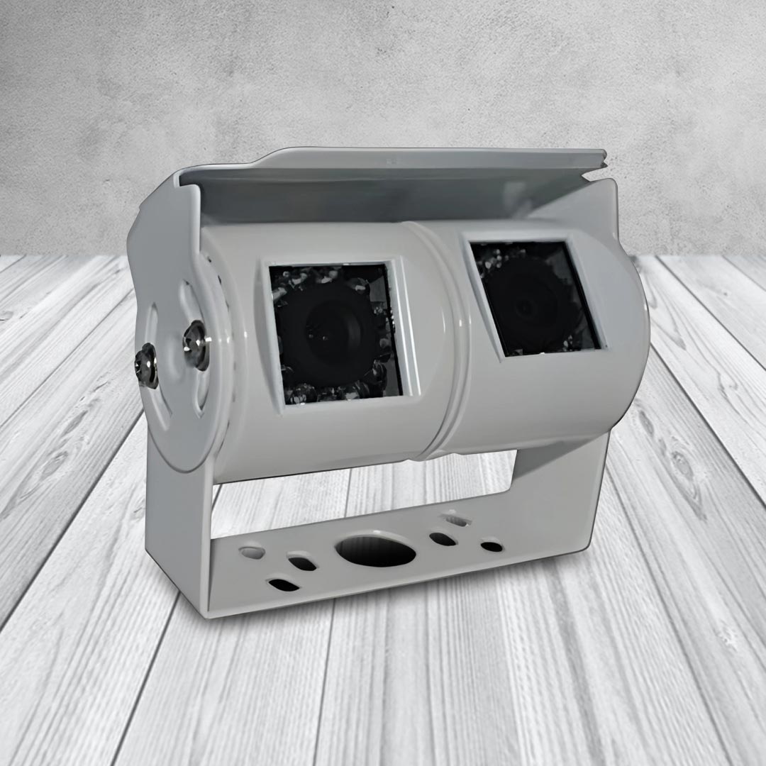 MONGOOSE MC420W Dual Cameras White - 2 Cameras in One Mounting Bracket System