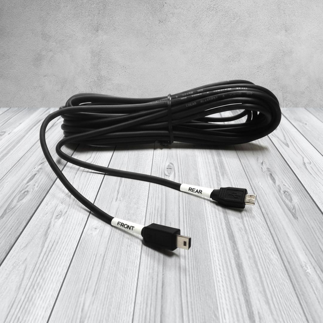QVIA LUKAS QR-AR-CABLE7 | 7m Front-to-Rear Dashcam Cable for AR790 – Durable Extension Lead