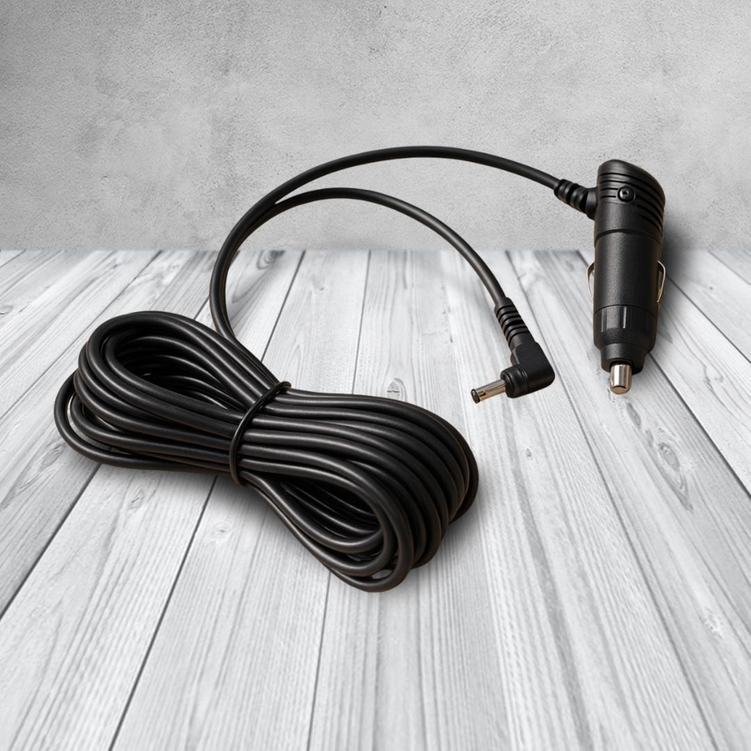 QVIA LUKAS QR-AR-CIG | 4m Dashcam Cigar Charger – QR-AR Car Power Cable