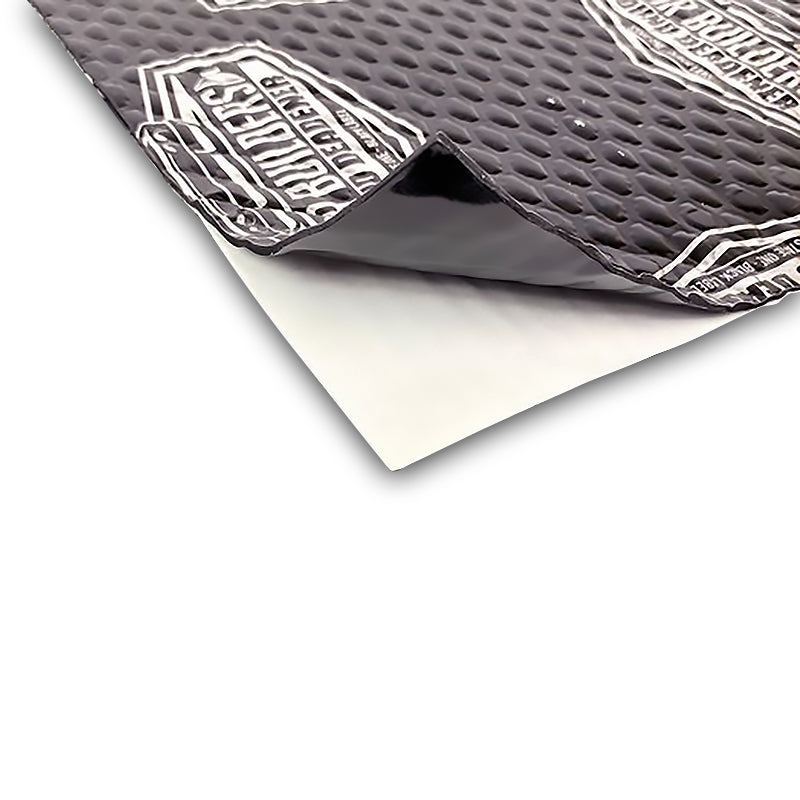 Car Builders Stage 1 sound deadener mats – 12 sheets 300mm x 500mm in black package.