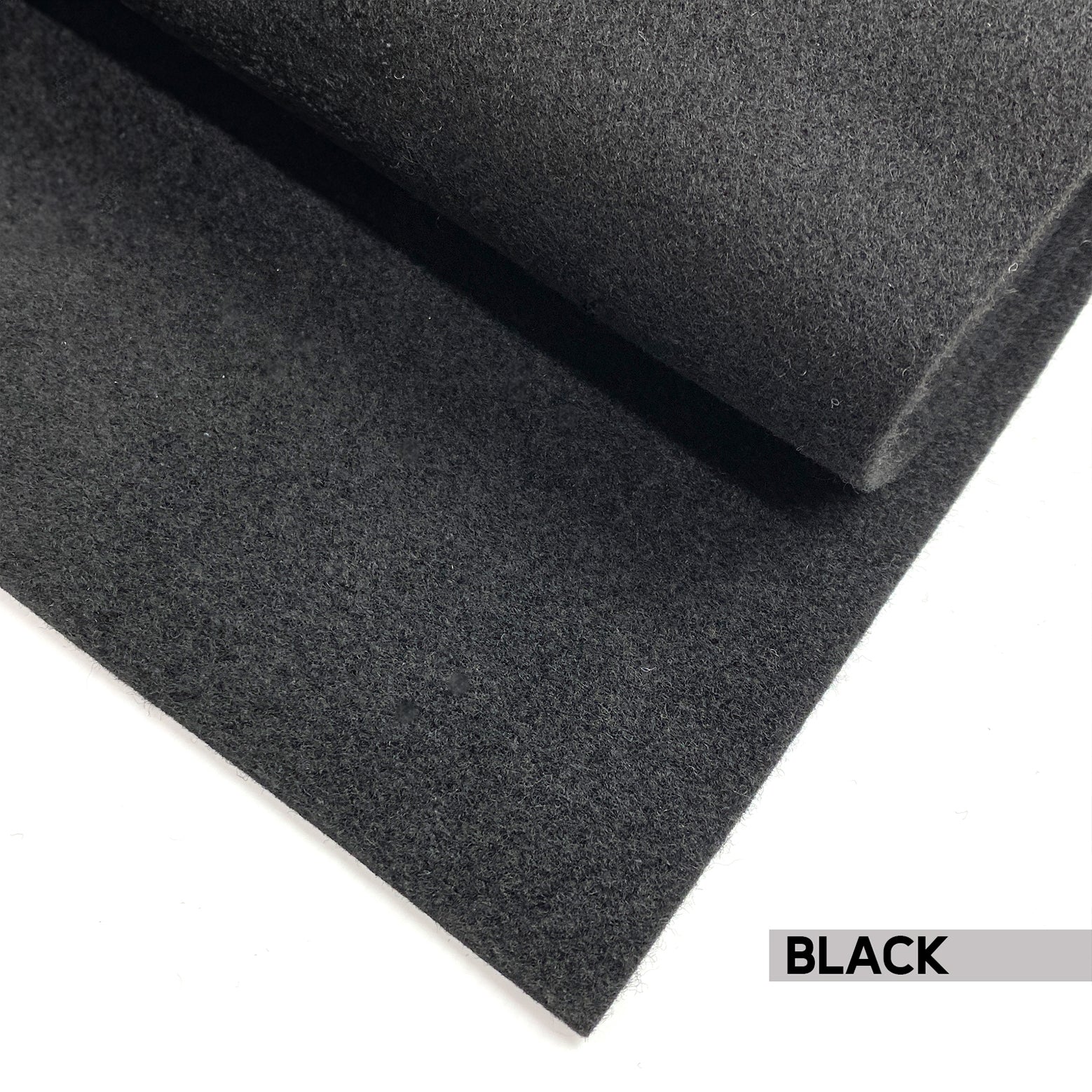 Black 4 Way Stretch Carpet sheet laid flat