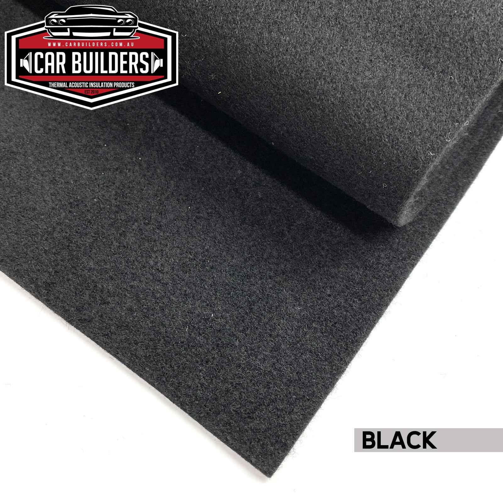 Black stretch carpet roll