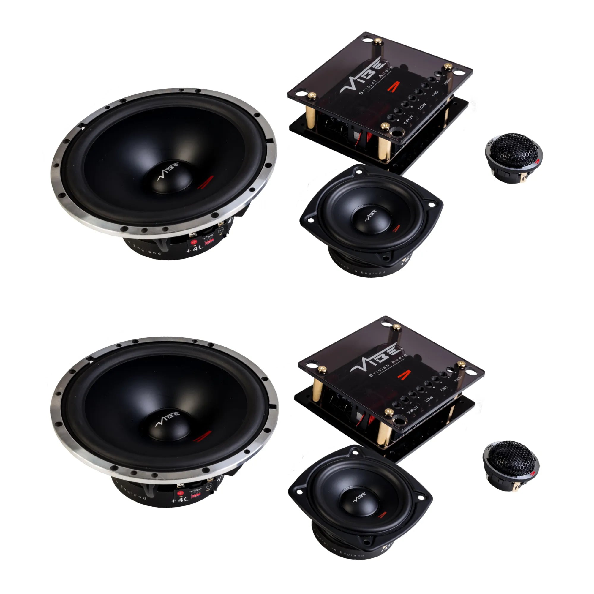 Vibe CVEN63C-V4 CVEN Series 6.5" 290W 3-Way Sound Quality Component Speaker Set