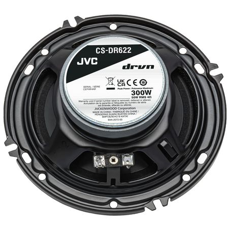 JVC CS-DR622 6 Inch 2-Way Car Speakers 300W Peak 50W RMS Pair