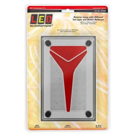 LED Autolamps 595WM Single Reverse Lamp/Diffused Tail Function