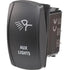 Narva 63232BL Sealed Rocker Switch Off/On SPDT 12V/24V Blue LED Illuminated Aux Lights Symbol