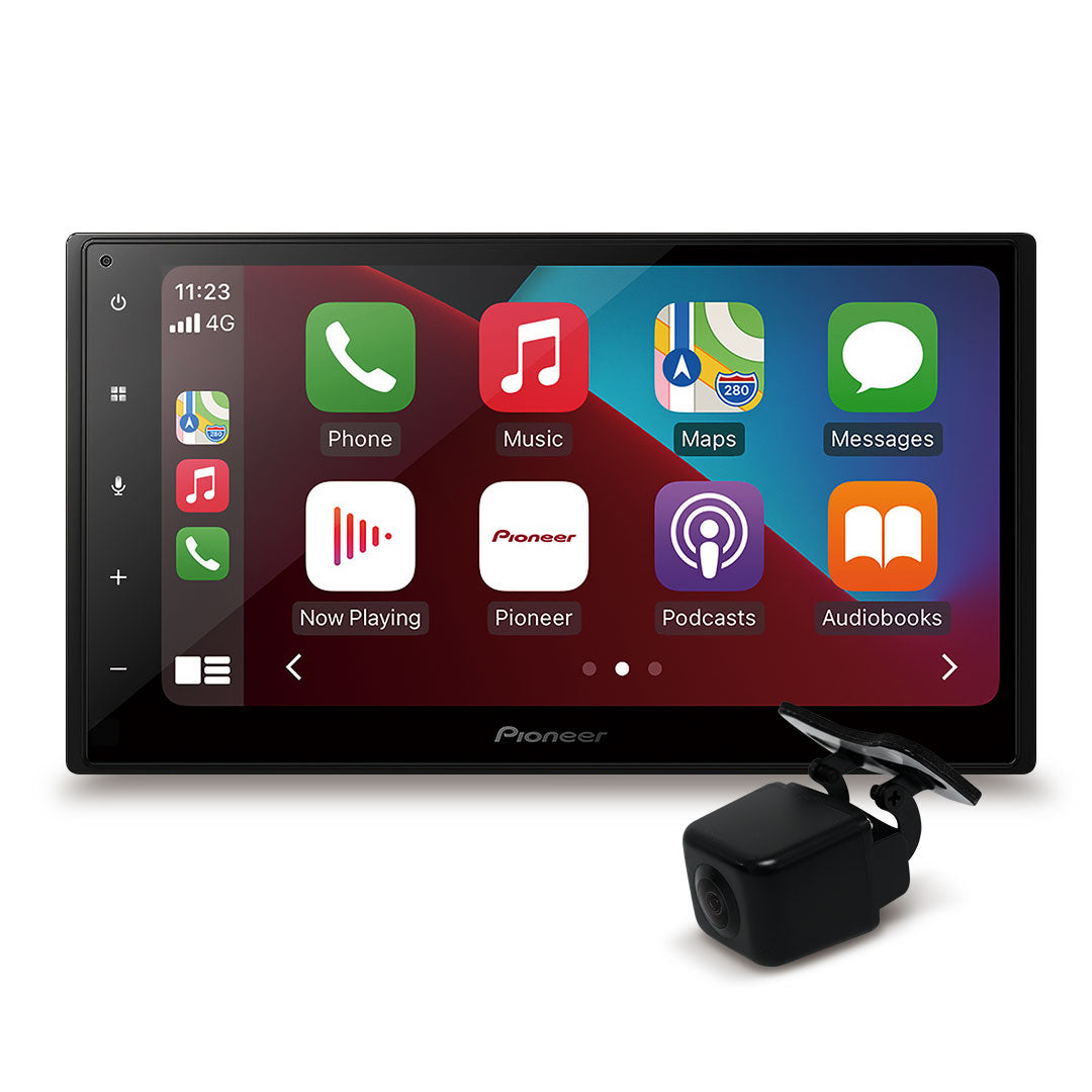 Pioneer DMH-A4450BT Apple CarPlay & Android Auto Head Unit with RCAMAVIC Camera