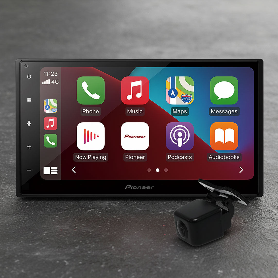 Pioneer DMH-A4450BT Apple CarPlay & Android Auto Head Unit with RCAMAVIC Camera