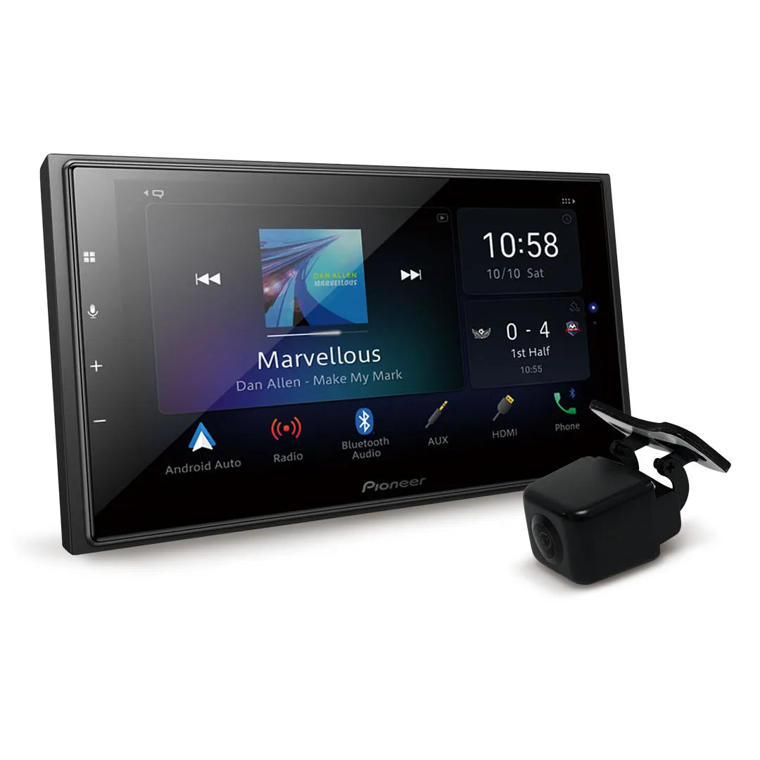 Pioneer DMH-Z6350BT 6.8" Alexa Built-In/Apple CarPlay/Android Auto with RCAMAVIC Camera
