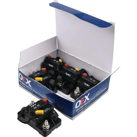 OEX ACX2086/5 60A Mini Manual Reset Circuit Breaker Type 3 Switchable Box of 5