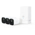 EufyCam 2Pro 2K wireless home security cameras with HomeBase hub in white