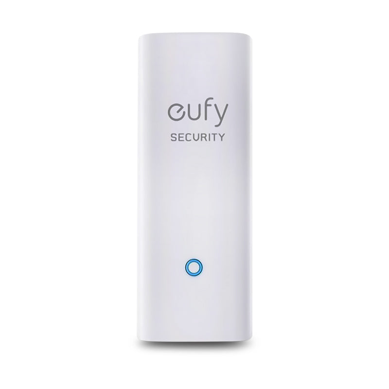 Eufy Security entry sensor devicein white background.