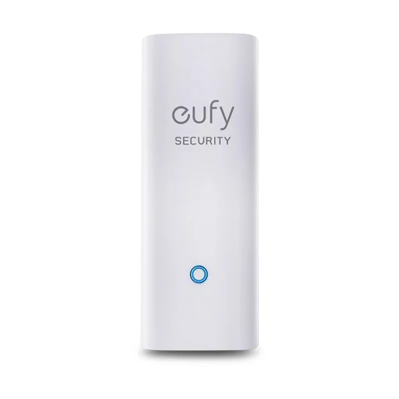 Eufy Security entry sensor devicein white background.