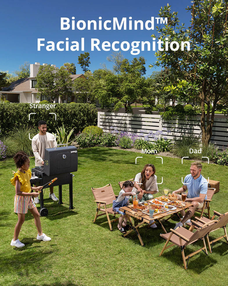 eufy T8160T21 4K Wireless Security Camera 3 (S330) Add-On Camera, showing facial recognition 