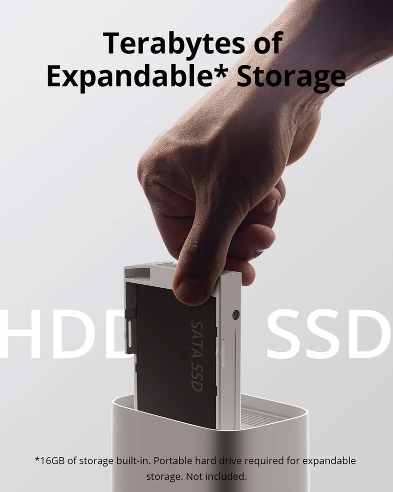 eufy T8160T21 4K Wireless Security Camera 3 (S330) Add-On Camera, showing expandable storage form hhd to ssd 