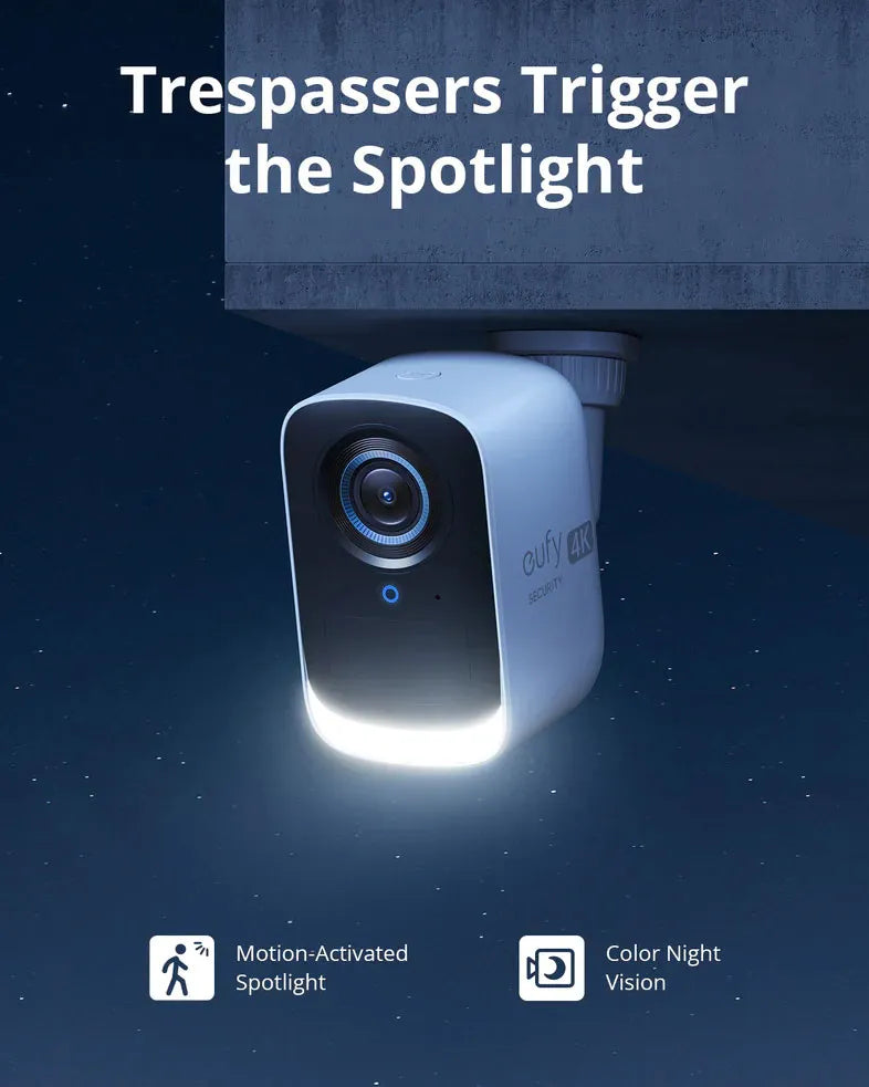 eufy T8883T21 eufyCam 3C (S300) 4 Pack with Homebase 3