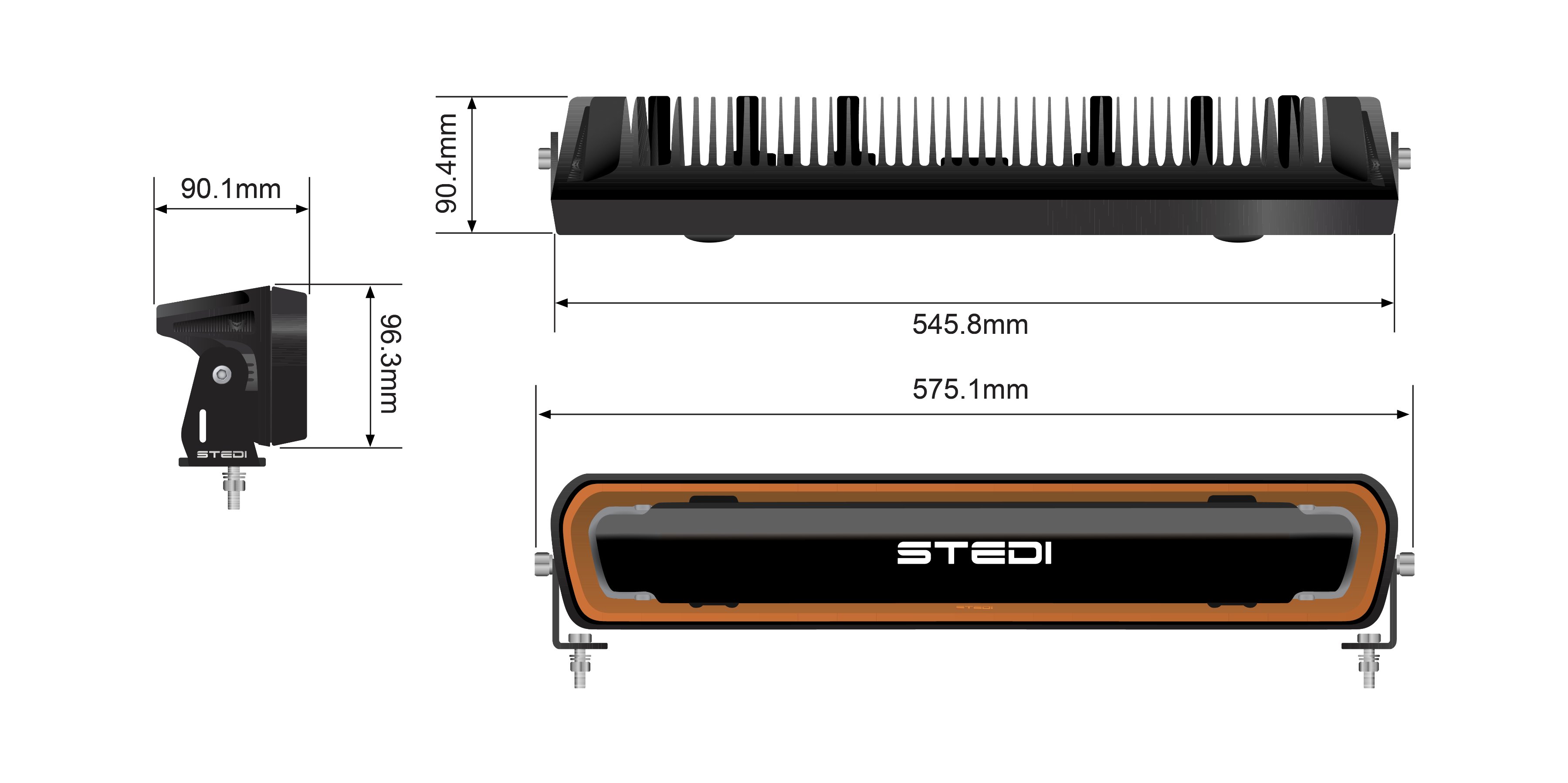 STEDI ST-02-EVO-022 | 22" 250W LED Light Bar | EVO  Single