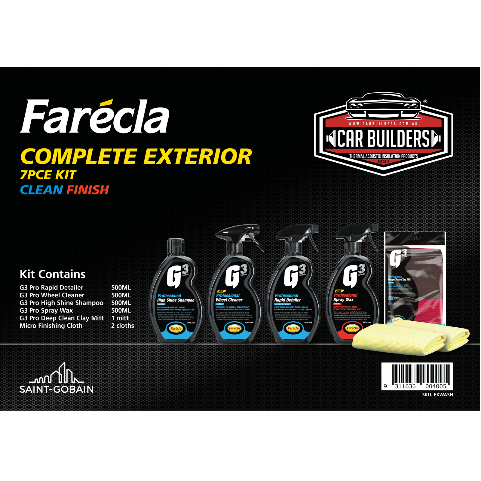 Farecla G3 Pro Complete Exterior Pack
