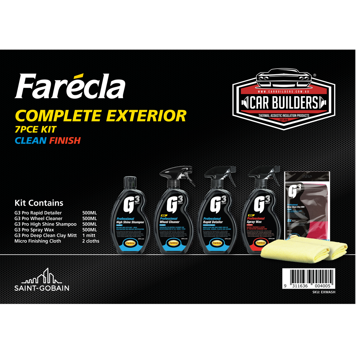 Farecla G3 Pro Complete Exterior Pack