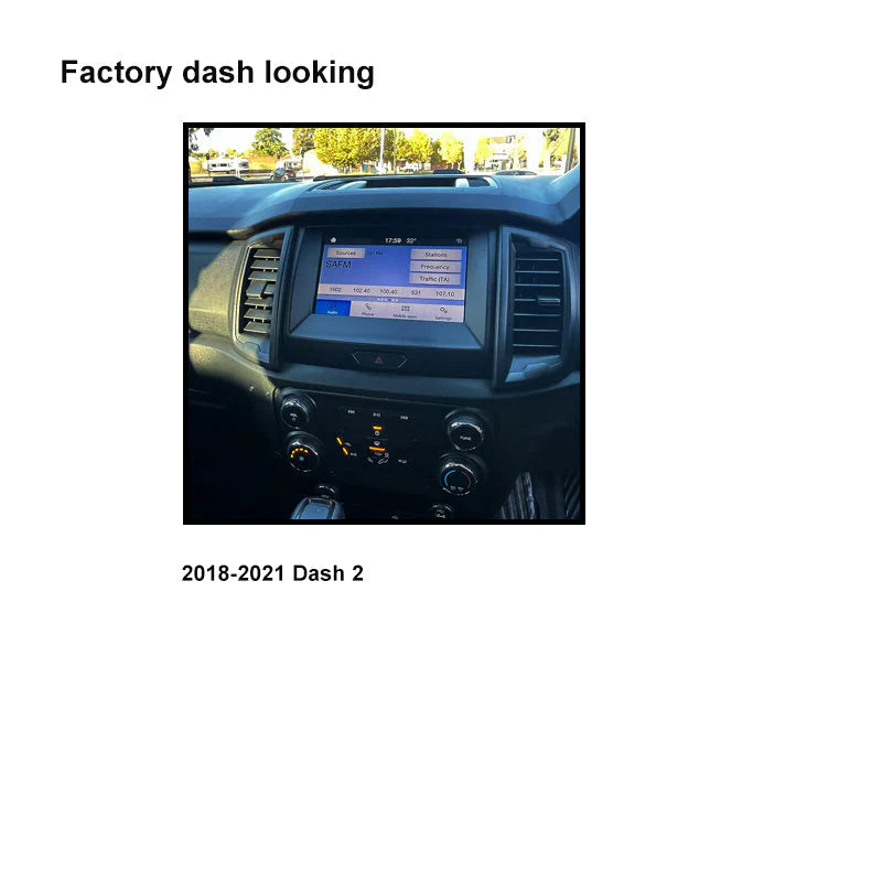 CAC F9FD22K2 9" Fascia Ford Ranger 2018-21 MKIII Dash 2 Camera SWC