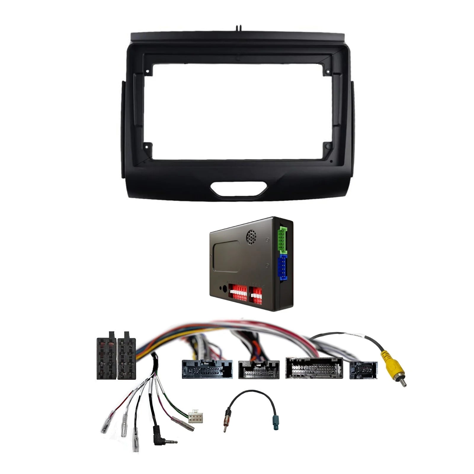 CAC F9FD23K1 9" Fascia Ford Ranger 2015-21 Dash 3 Camera Aircon SWC