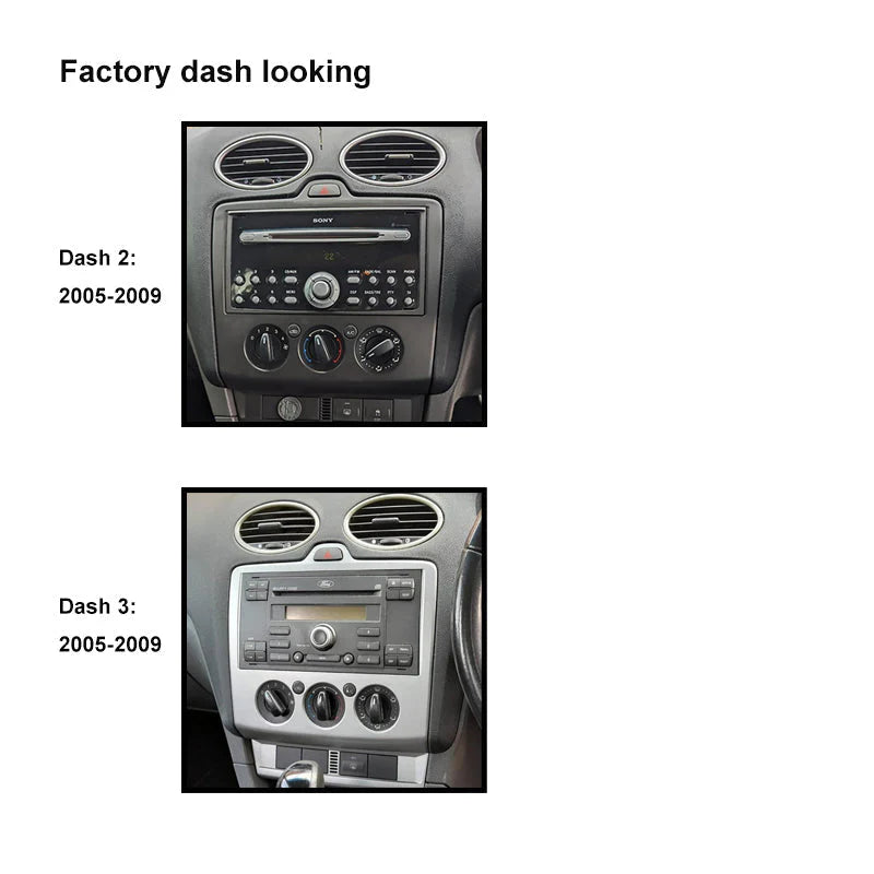 CAC F9FD25K1 9" Fascia Ford Focus 2005-09 Dash 2 Dash 3 Steering SWC