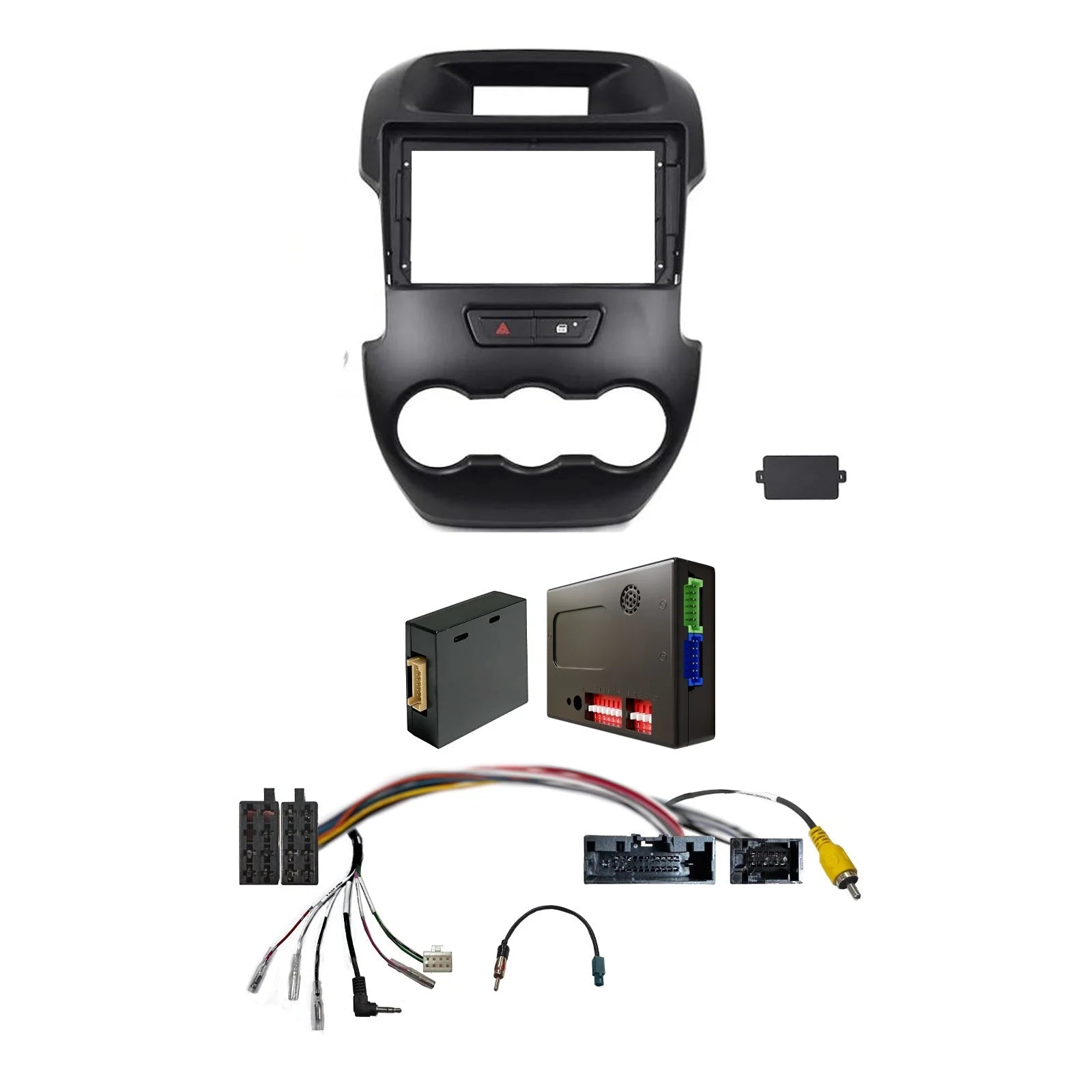 CAC F9FD3K 9" Fascia Ford Ranger 2012-15 Bluetooth SWC Time Setting