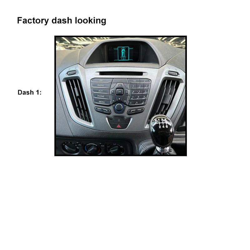 CAC F9FD5K 9" Fascia Ford Transit Custom 2013-17 Bluetooth SWC Fleet