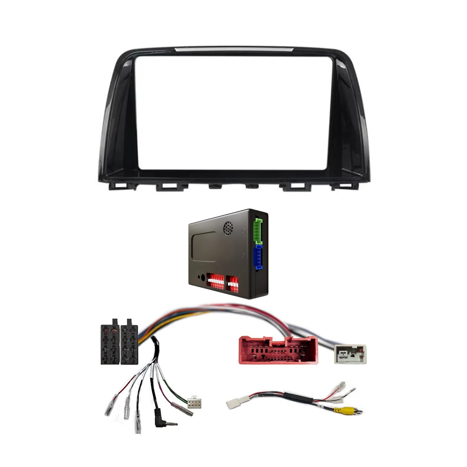 CAC F9MT22K1 9 Inch Fascia Kit Compatible with Mitsubishi Pajero 2006-2014 Dash 1