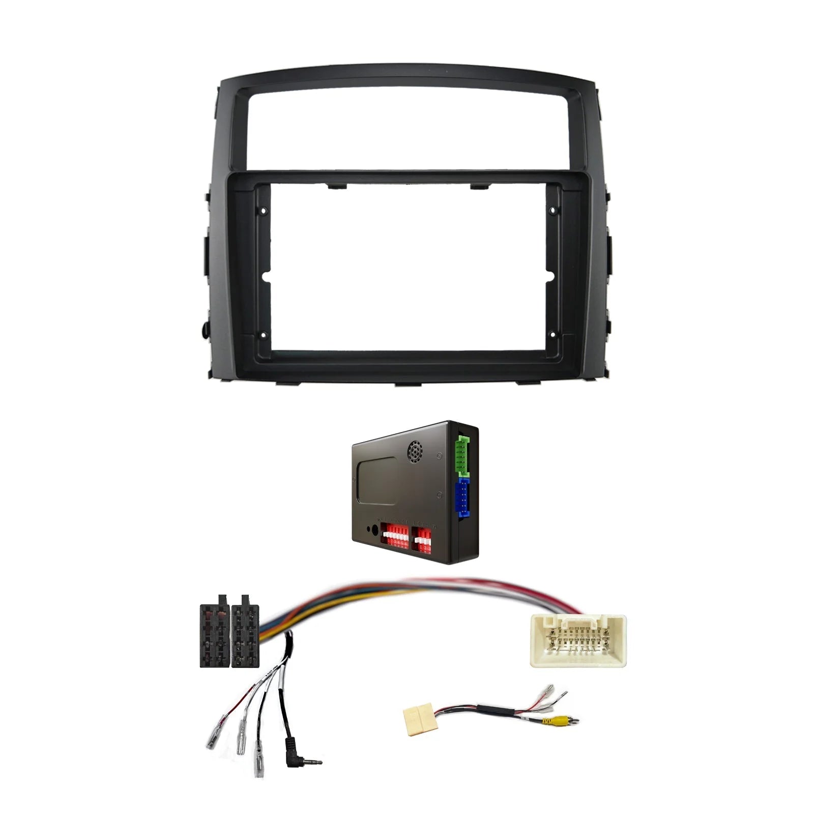 CAC F9MT22K3 9 Inch Fascia Kit Compatible with Mitsubishi Pajero 2006-2014 Dash 2