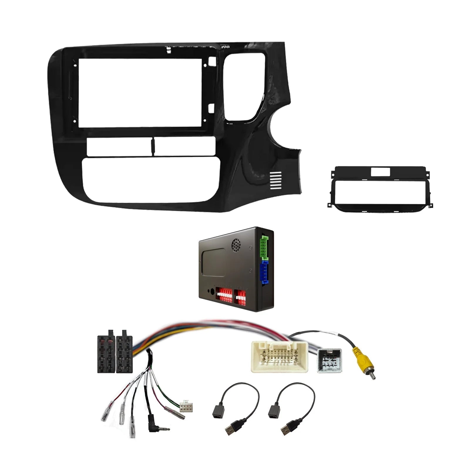 CAC F9MT9K2 9 Inch Fascia Kit Mitsubishi Outlander 2013-2019 Dash 3
