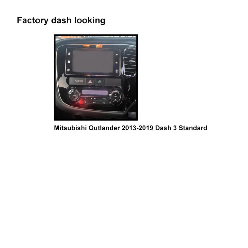 CAC F9MT9K2 9 Inch Fascia Kit Mitsubishi Outlander 2013-2019 Dash 3