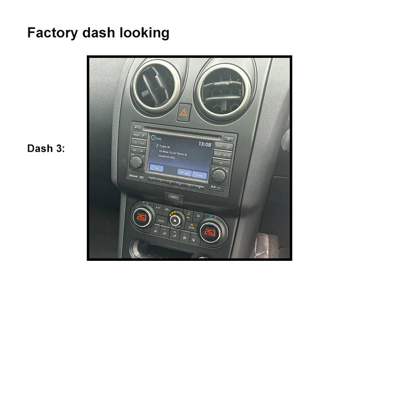 CAC F9NS3K2 9 Inch Fascia Kit Nissan Dualis 2007-2013 Dash 3