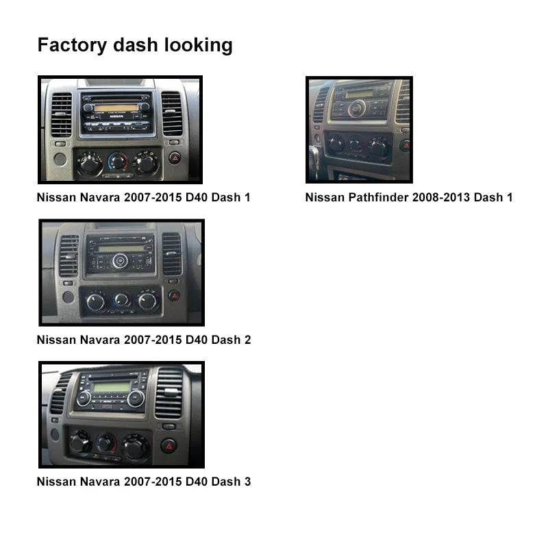 CAC F9NS6K1 9 Inch Fascia Kit Nissan Navara D40 Pathfinder