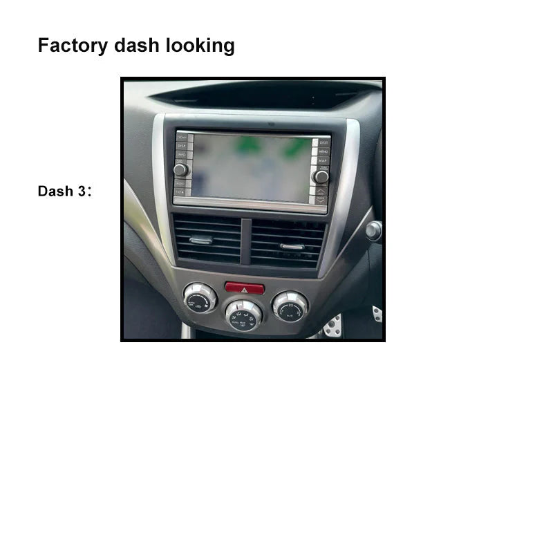 CAC F9SR2K2 9 Inch Fascia Kit Subaru Dash 3 Factory Navigation