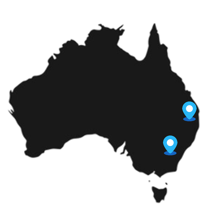 Filled Australia Map