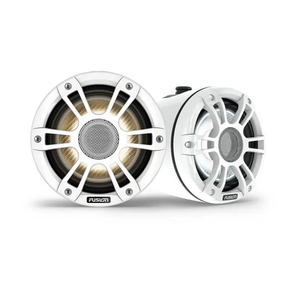 Fusion SG-FLT653SPW 6.5" 230Watt CRGBW Sport White Marine Wake Tower Speaker Pair