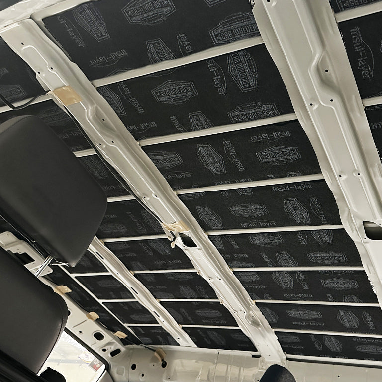 Close view of the deadened Canter roof