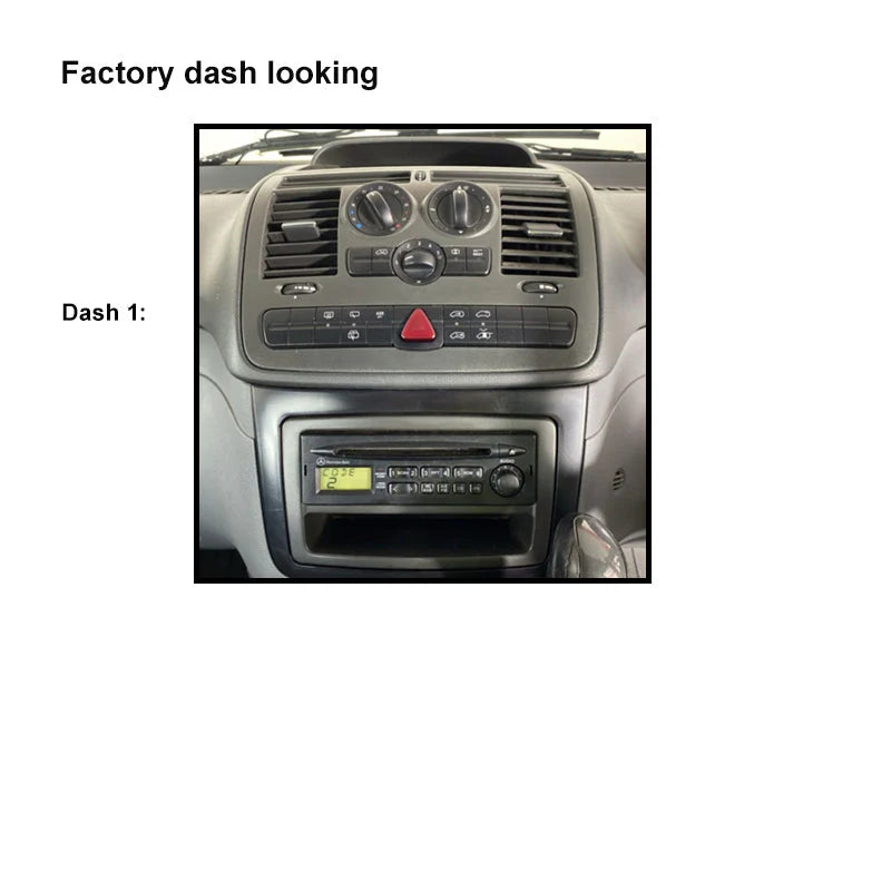 CAC FXMB24K Complete 9" Fascia Kit for Mercedes-Benz Vito W639 (2003-2006)