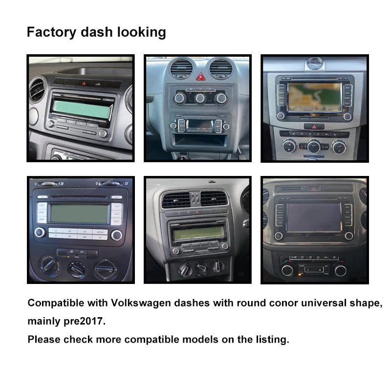 CAC FXVW5K1 Complete 9" Fascia Kit for Volkswagen Pre-2017 Models (Golf/Polo/Amarok/Passat)