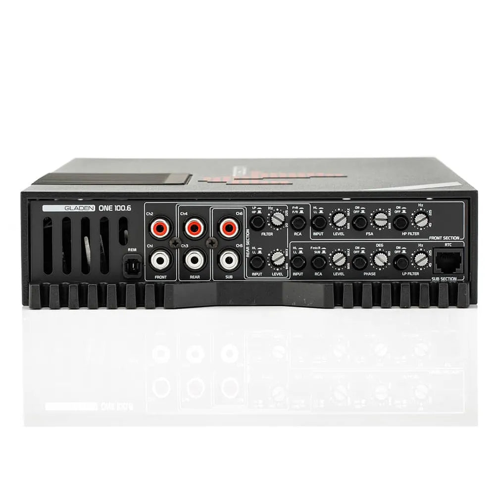 MOSCONI 1-100-6 ONE 100.6 6 x 120W Class AB Six-Channel High-Quality Amplifier