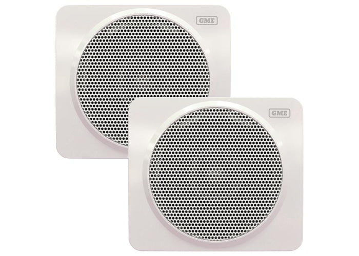 GME GS320W 60W IP54 Marine Box Speakers White