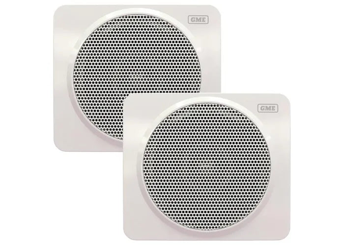 GME GS320W 60W IP54 Marine Box Speakers White