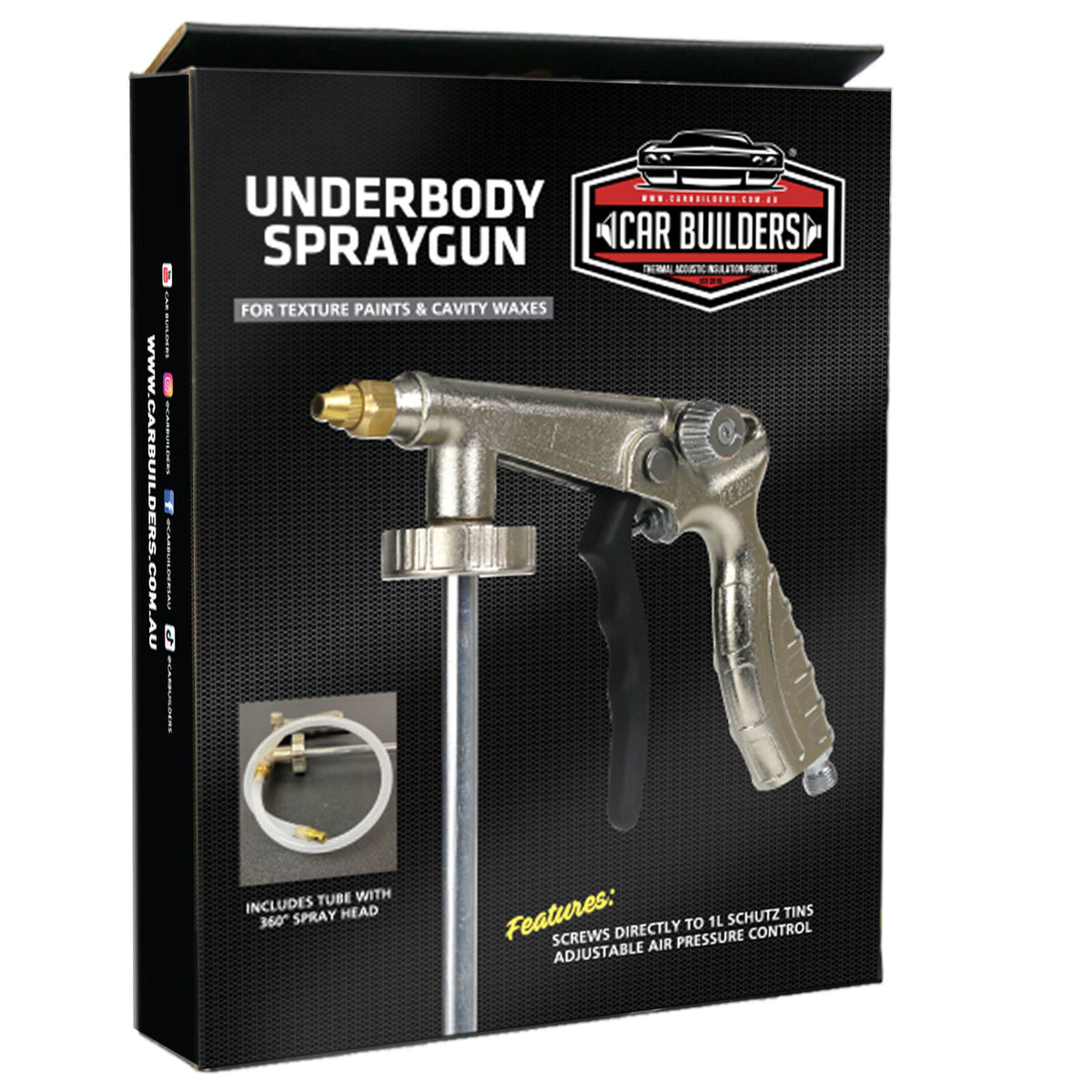 Car Builders Underbody Spray Gun box, front