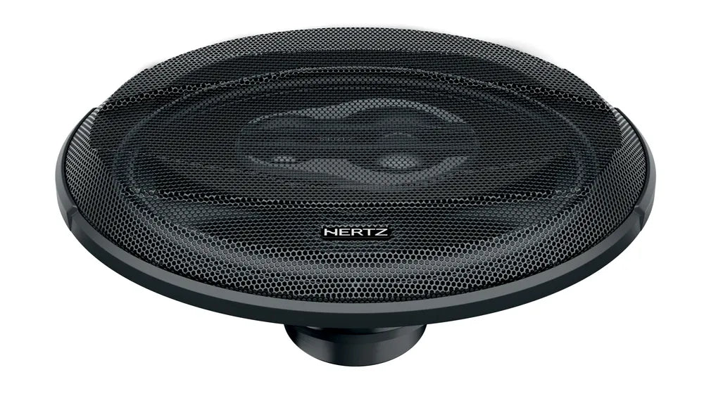 Hertz car speaker on a white background