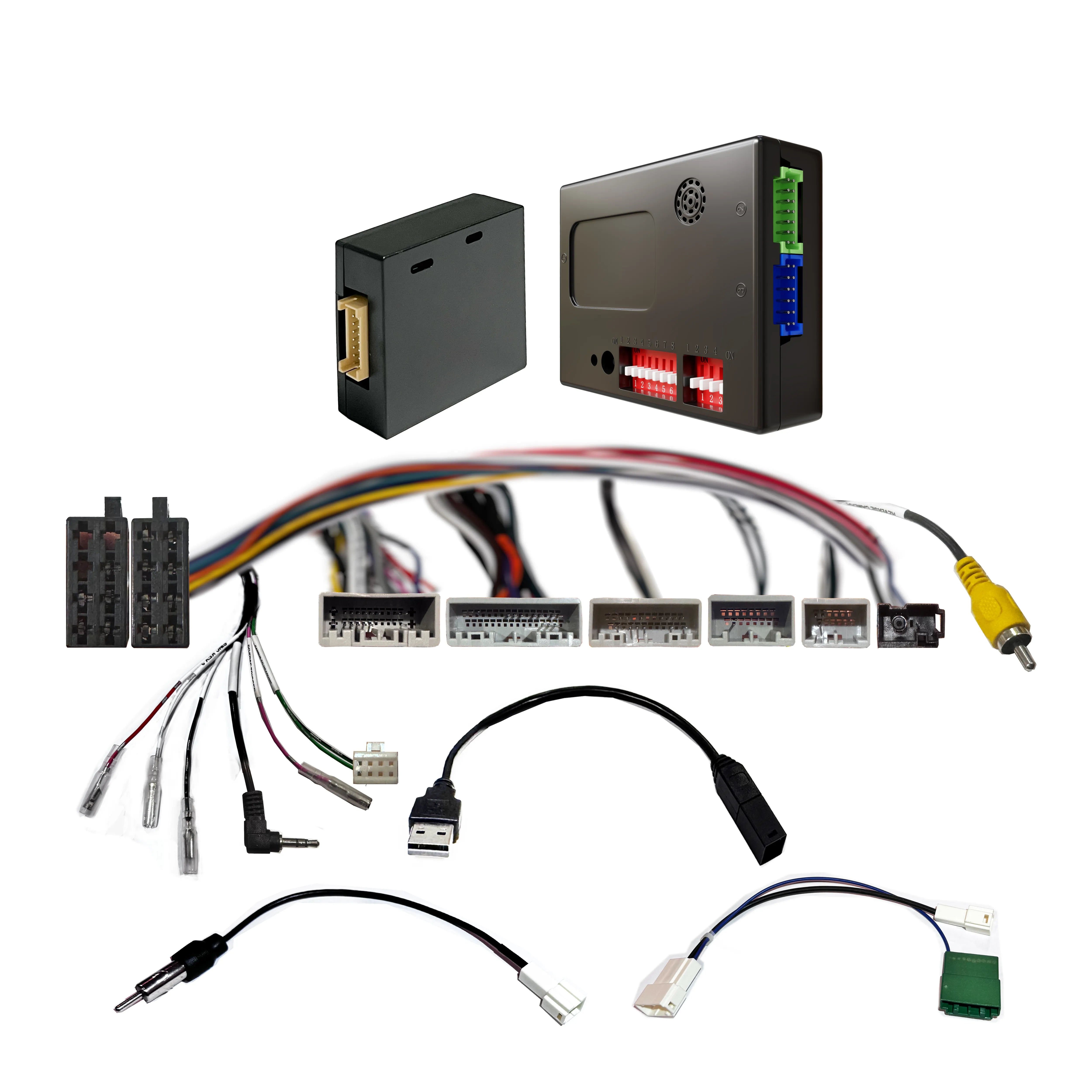 CAC HHD9K2 - Honda Harness with SWC, Side Camera, 3-Angle Camera, USB, Antenna