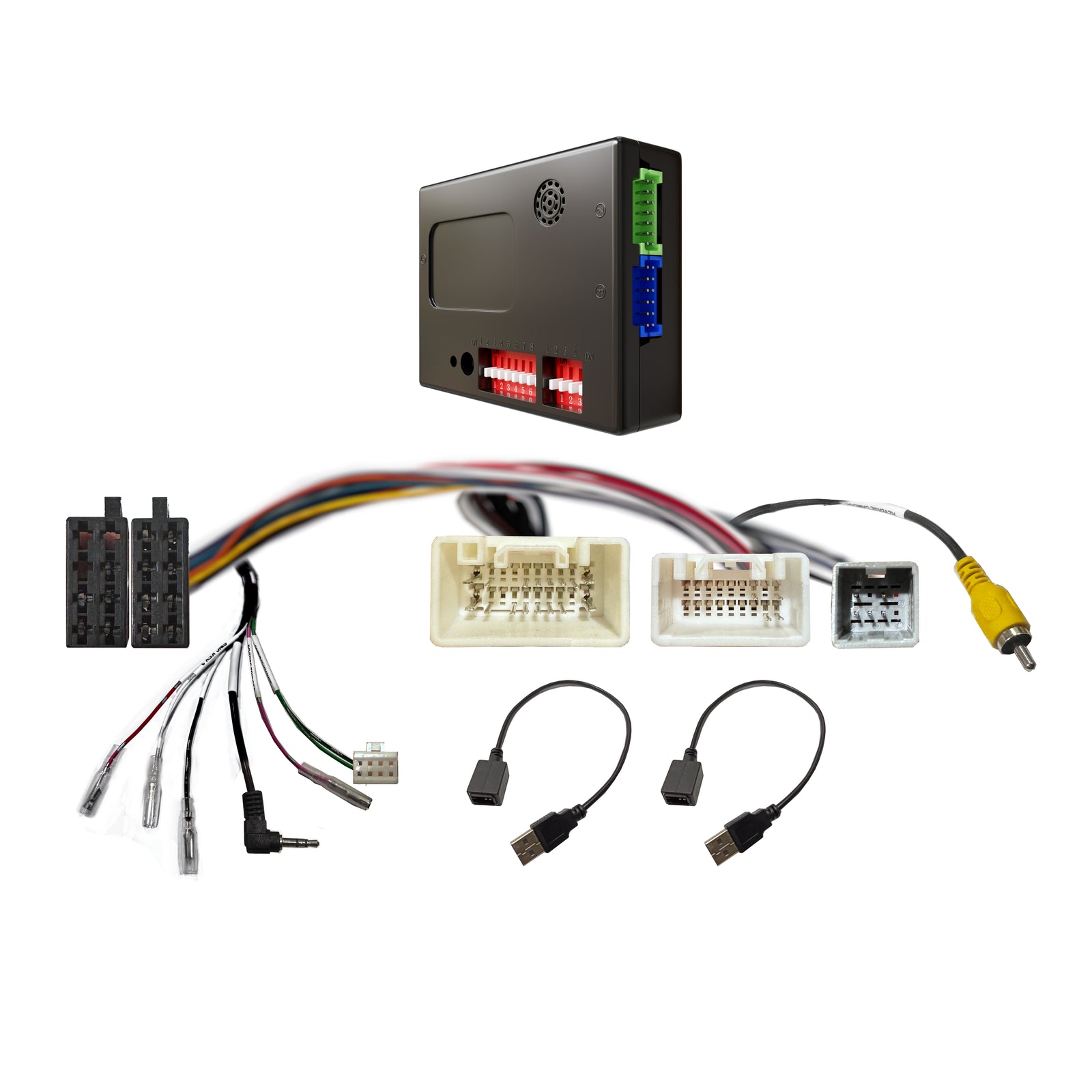 CAC HMT4AK2 - Mitsubishi Harness with Rockford Fosgate, Factory 360° Camera, SWC, Camera Retention, USB